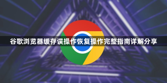 谷歌浏览器缓存误操作恢复操作完整指南详解分享1
