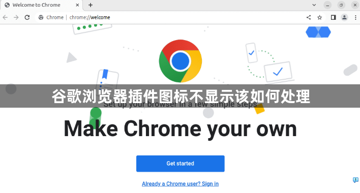 谷歌浏览器插件图标不显示该如何处理1