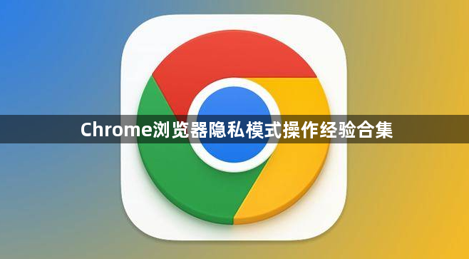 Chrome浏览器隐私模式操作经验合集1