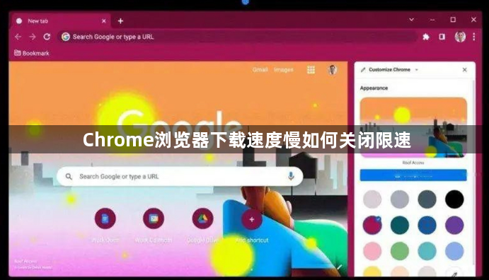 Chrome浏览器下载速度慢如何关闭限速1