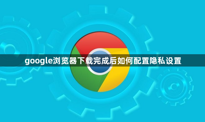 google浏览器下载完成后如何配置隐私设置1