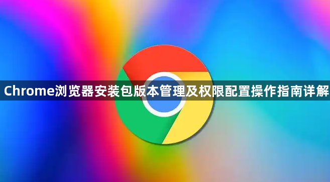 Chrome浏览器安装包版本管理及权限配置操作指南详解1