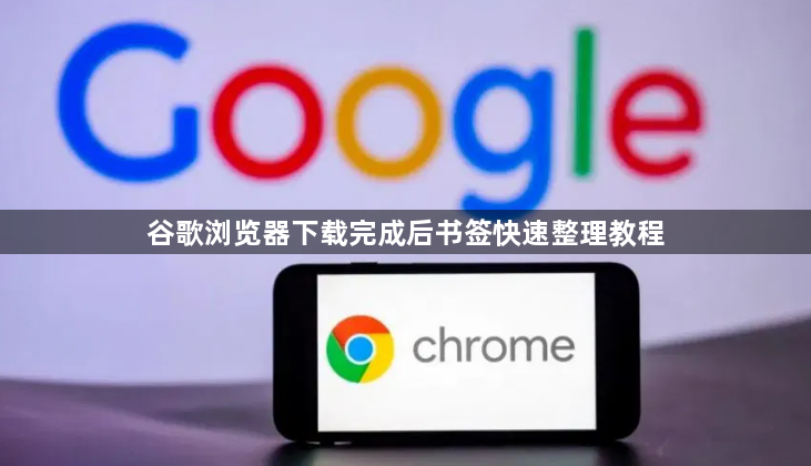 谷歌浏览器下载完成后书签快速整理教程1