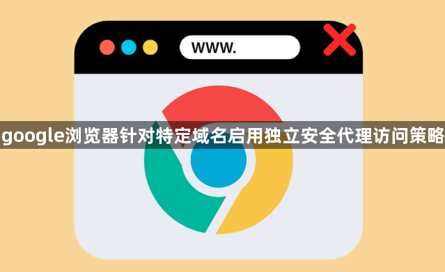 google浏览器针对特定域名启用独立安全代理访问策略1