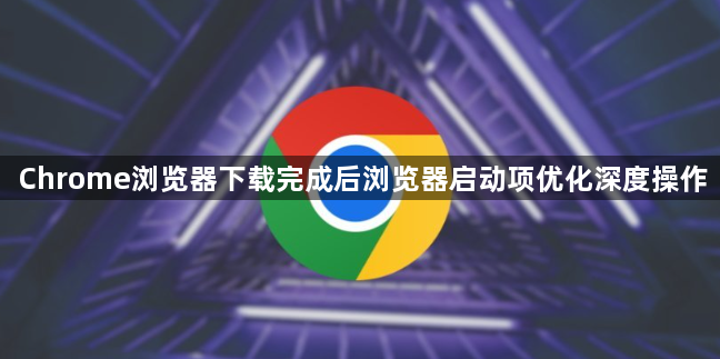Chrome浏览器下载完成后浏览器启动项优化深度操作1