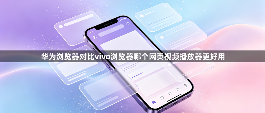 华为浏览器对比vivo浏览器哪个网页视频播放器更好用1