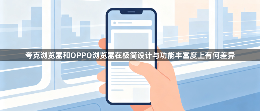夸克浏览器和OPPO浏览器在极简设计与功能丰富度上有何差异1