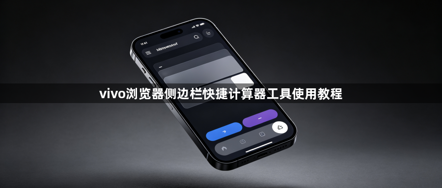 vivo浏览器侧边栏快捷计算器工具使用教程1