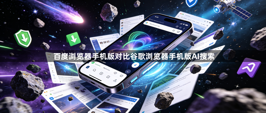 百度浏览器手机版对比谷歌浏览器手机版AI搜索1