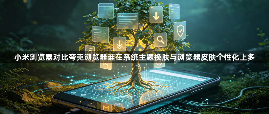 小米浏览器对比夸克浏览器谁在系统主题换肤与浏览器皮肤个性化上多1