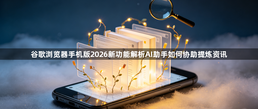 谷歌浏览器手机版2026新功能解析AI助手如何协助提炼资讯1