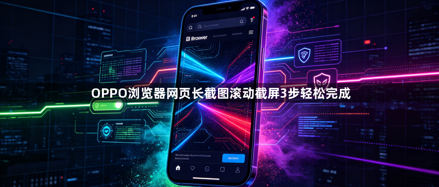 OPPO浏览器网页长截图滚动截屏3步轻松完成1