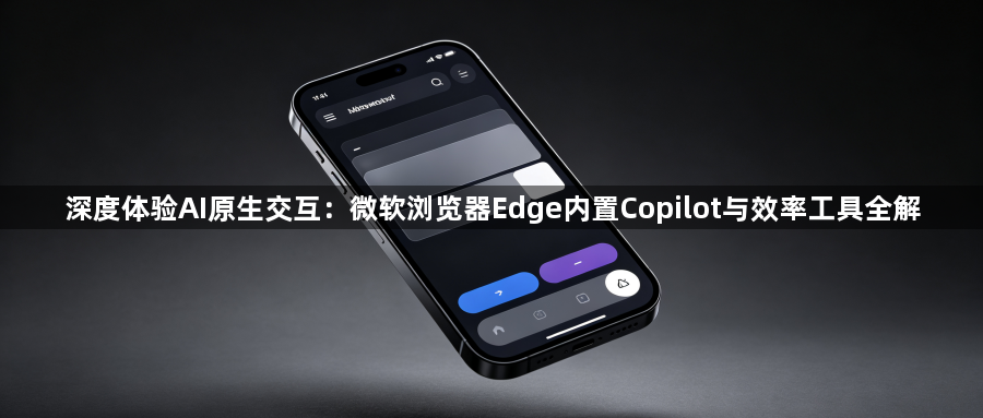 深度体验AI原生交互：微软浏览器Edge内置Copilot与效率工具全解1