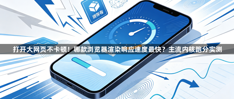 打开大网页不卡顿！哪款浏览器渲染响应速度最快？主流内核跑分实测1