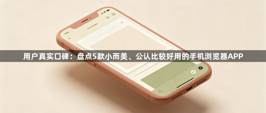 用户真实口碑：盘点5款小而美、公认比较好用的手机浏览器APP1
