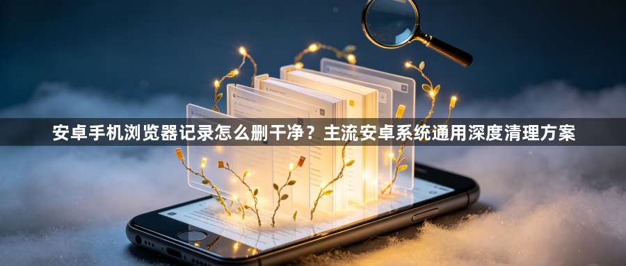 安卓手机浏览器记录怎么删干净？主流安卓系统通用深度清理方案1