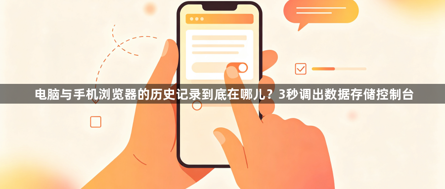 电脑与手机浏览器的历史记录到底在哪儿?3秒调出数据存储控制台1