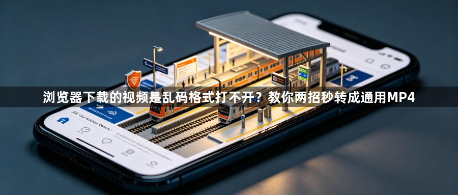 浏览器下载的视频是乱码格式打不开？教你两招秒转成通用MP41