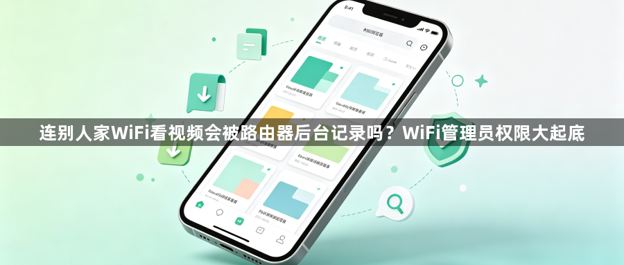 连别人家WiFi看视频会被路由器后台记录吗?WiFi管理员权限大起底1