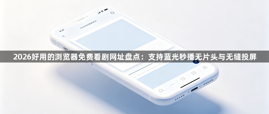 2026好用的浏览器免费看剧网址盘点：支持蓝光秒播无片头与无缝投屏1