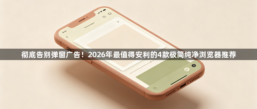 彻底告别弹窗广告！2026年最值得安利的4款极简纯净浏览器推荐1