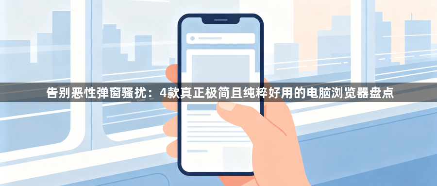 告别恶性弹窗骚扰：4款真正极简且纯粹好用的电脑浏览器盘点1