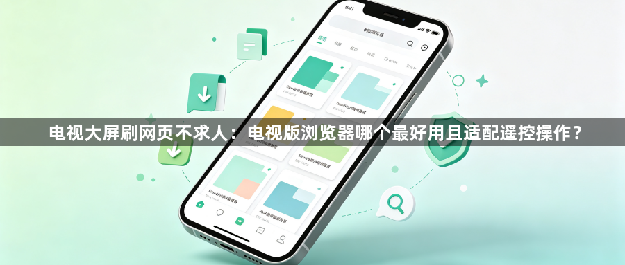 电视大屏刷网页不求人:电视版浏览器哪个最好用且适配遥控操作?1