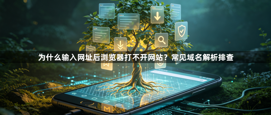 为什么输入网址后浏览器打不开网站？常见域名解析排查1