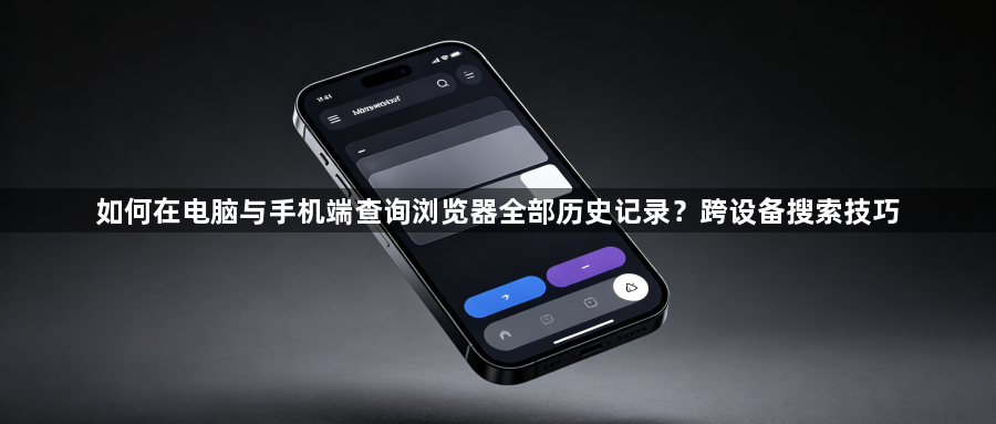 如何在电脑与手机端查询浏览器全部历史记录?跨设备搜索技巧1
