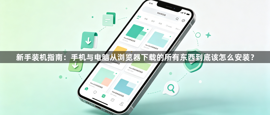 新手装机指南：手机与电脑从浏览器下载的所有东西到底该怎么安装？1
