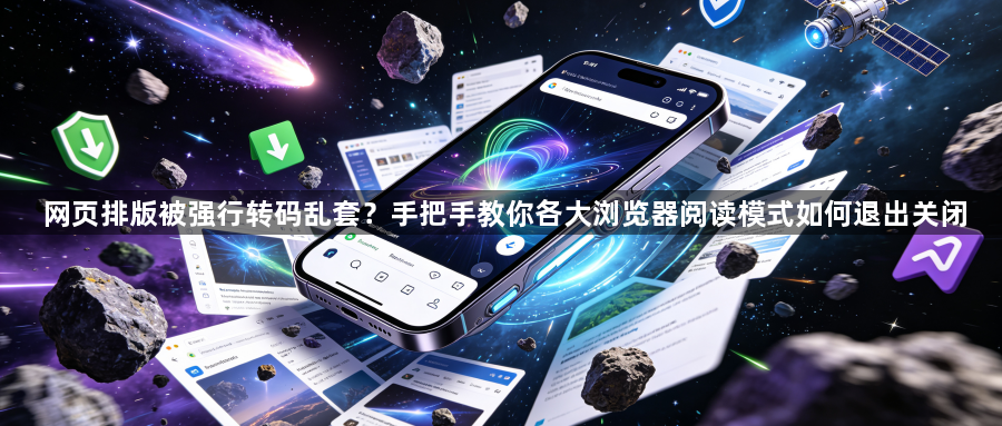 网页排版被强行转码乱套?手把手教你各大浏览器阅读模式如何退出关闭1