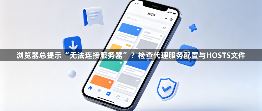 浏览器总提示“无法连接服务器”？检查代理服务配置与HOSTS文件1