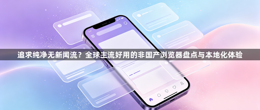 追求纯净无新闻流？全球主流好用的非国产浏览器盘点与本地化体验1